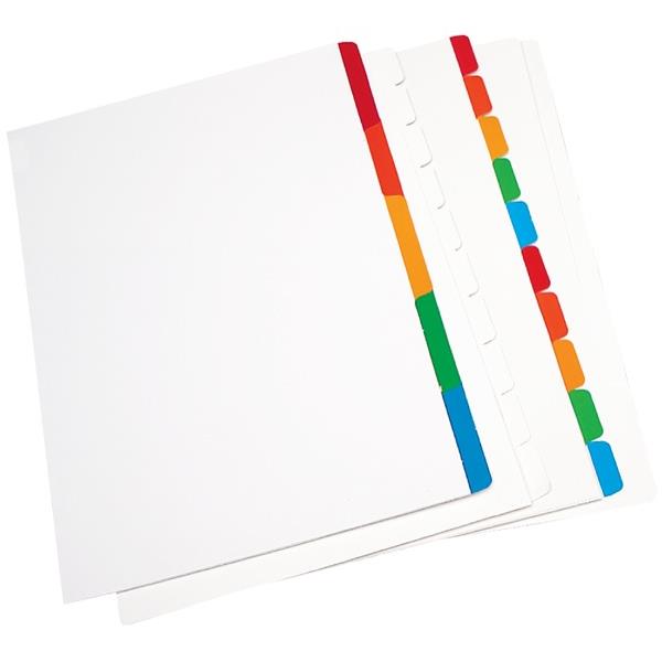 Binding Index Tabs, 5 Tab, A4, White OfficeMax NZ