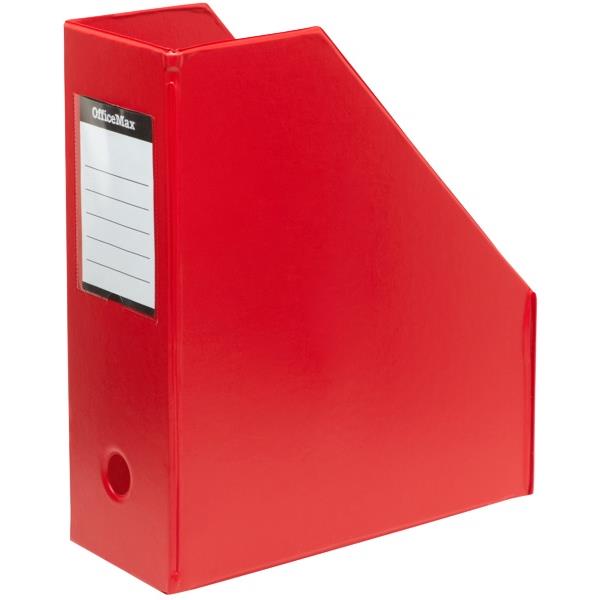 OfficeMax PVC Magazine File Holder, Large, Red OfficeMax NZ