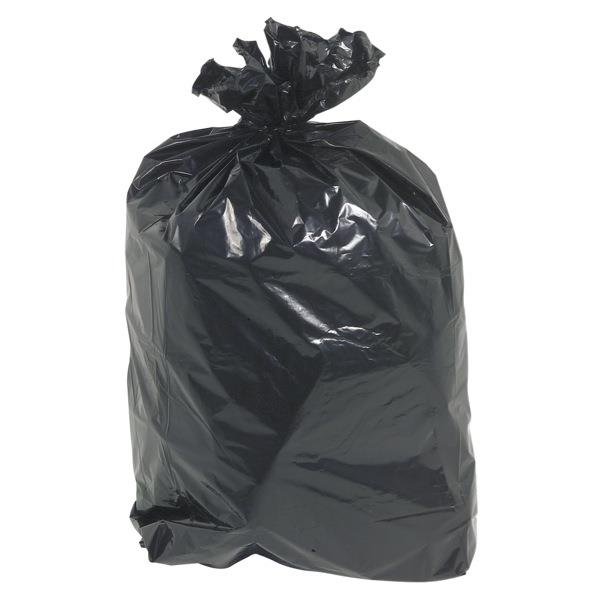 Rubbish Bags 640x260x1200mm Heavy Duty Black, Pack of 25 OfficeMax NZ