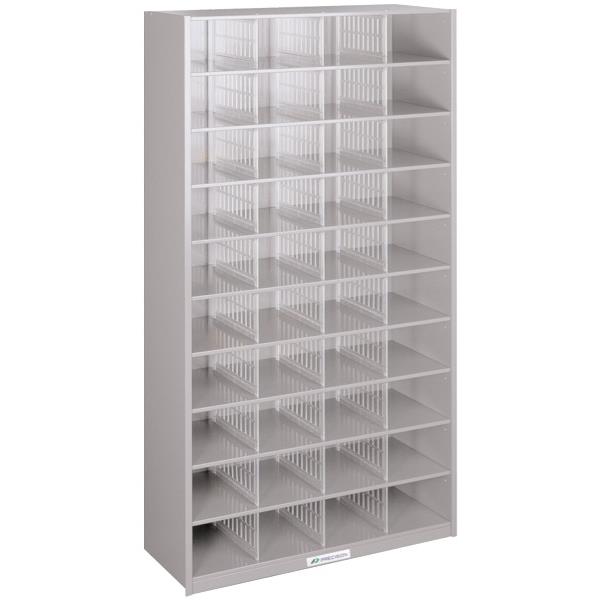 Precision Pigeon Hole Cabinet 40 Hole Silver Grey | OfficeMax NZ