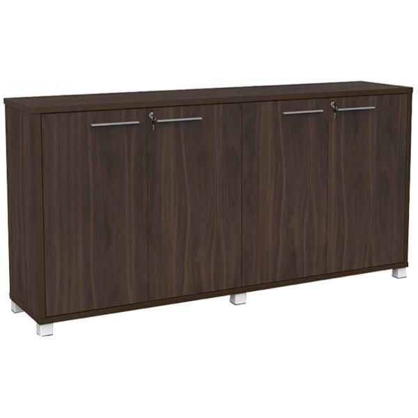 Cubit Credenza with 4 Doors and 2 Shelves 1800mm Dark Oak OfficeMax NZ