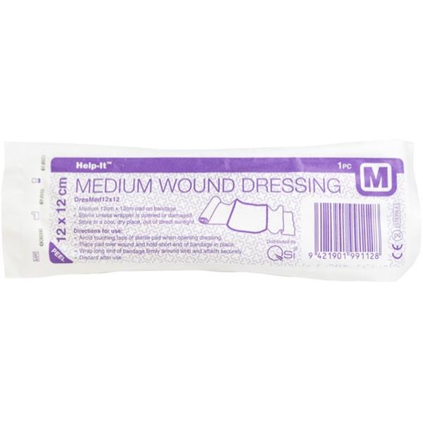 HelpIt Wound Dressing Medium 120x120mm OfficeMax NZ