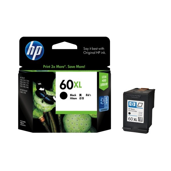 HP 60XL Black Ink Cartridge High Yield CC641WA OfficeMax NZ