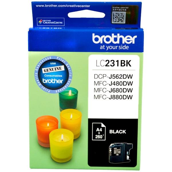 Brother LC231BK Inkjet Cartridge, Black OfficeMax NZ