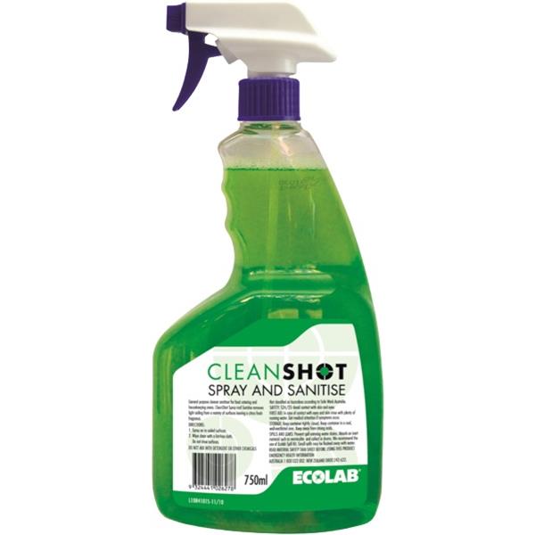 Ecolab Cleanshot Spray And Sanitise 750ml OfficeMax NZ