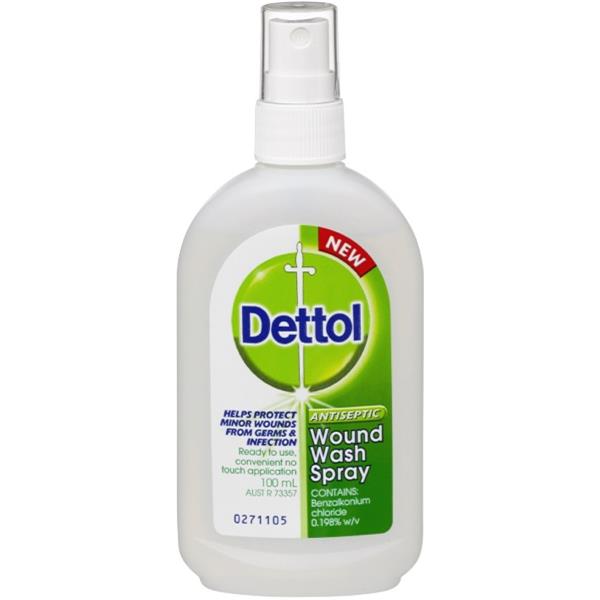Dettol Wound Wash Spray 100ml OfficeMax NZ