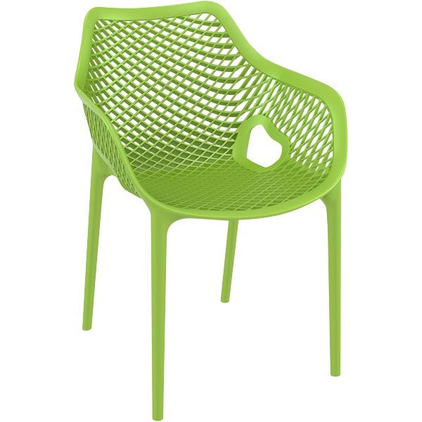 Oxygen Outdoor Cafe Chair With Arms Green OfficeMax NZ