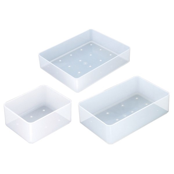 GBP Smart Shallow Container Storage Tubs 55mm Clear, Set of 3