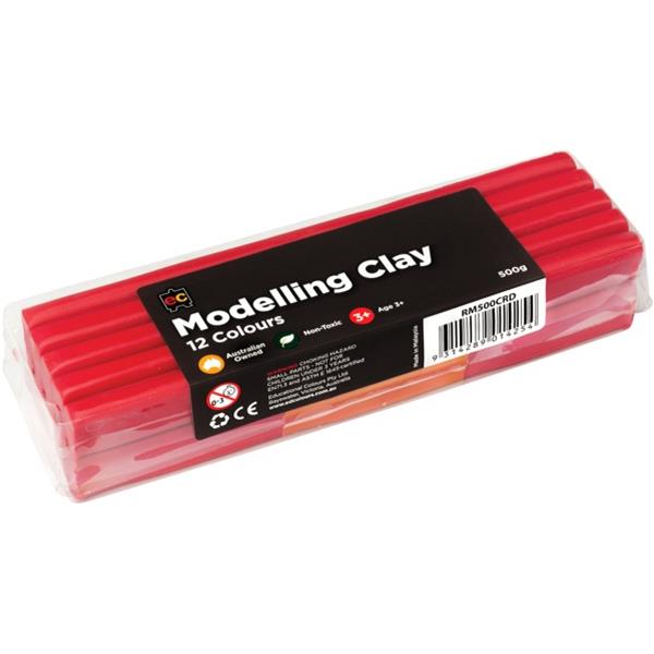 EC Modelling Clay 500g Red OfficeMax NZ