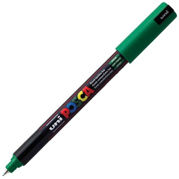 uni Posca Green Paint Marker Pen Bullet Ultra Fine PC1MRGN OfficeMax NZ