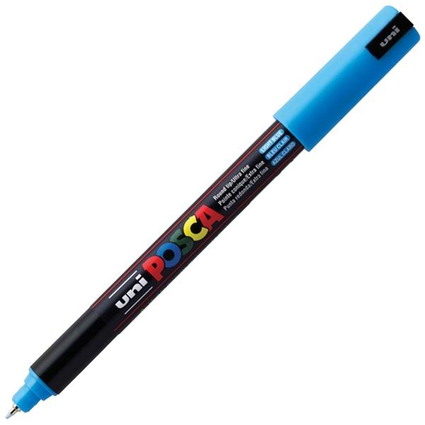 uni Posca Light Blue Paint Marker Pen Bullet Ultra Fine PC1MRLB