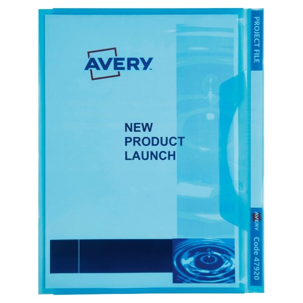 Avery Project File Presentation Folder A4 Blue OfficeMax NZ