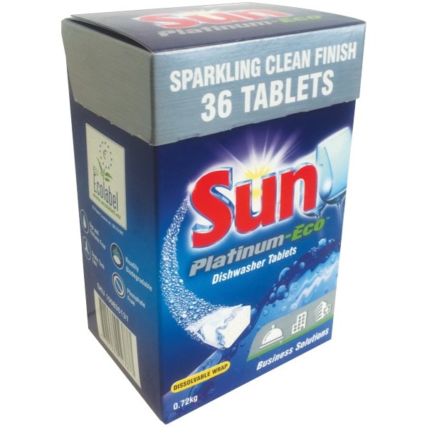 Sun Platinum Eco Dishwasher Tablets, Pack of 36 OfficeMax NZ