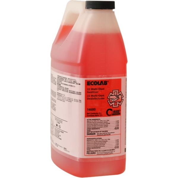 Eco Lab OC22 Multi Quat Concentrate Surface Sanitiser 2L OfficeMax NZ