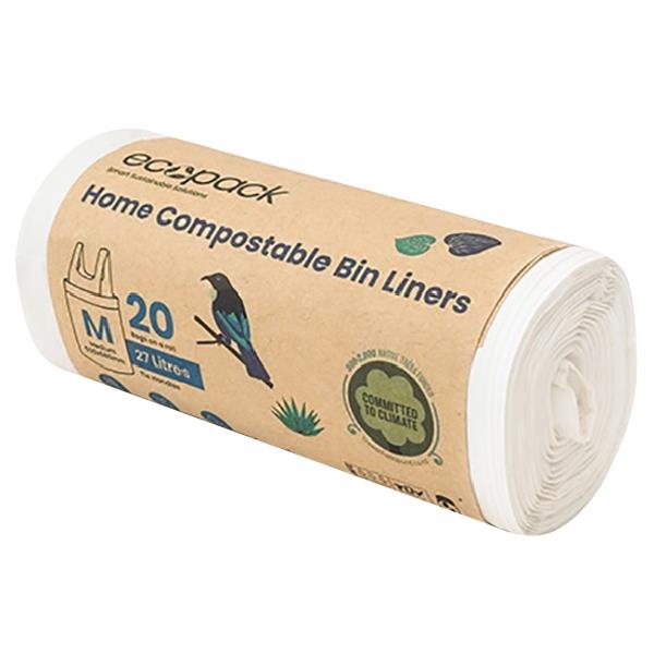 Ecopack Compostable Rubbish Bag 27L, Roll of 20 OfficeMax NZ