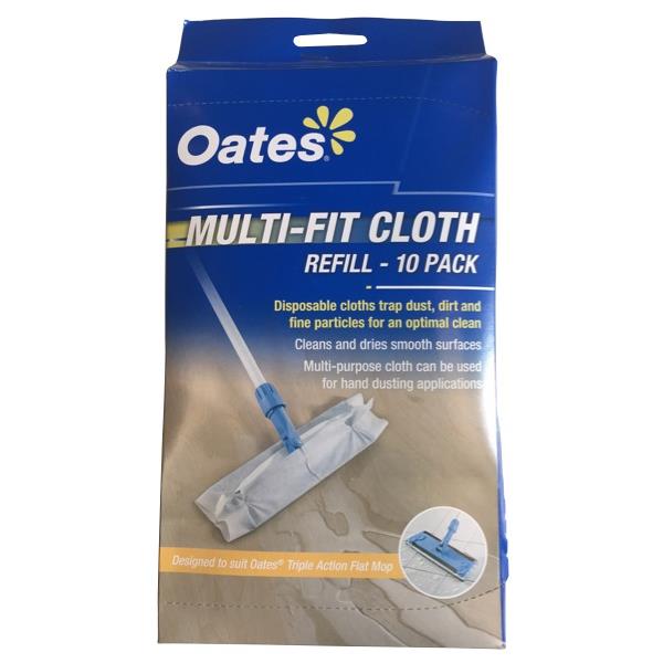 Oates Dry Cloth Mop Pad Disposable 350mm, Pack of 10 OfficeMax NZ
