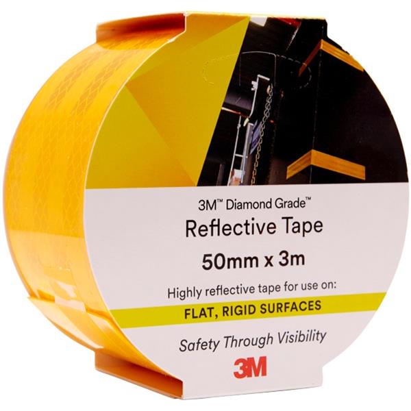 3M™ Diamond Grade Reflective Packaging Tape 50mmx3m Yellow OfficeMax NZ