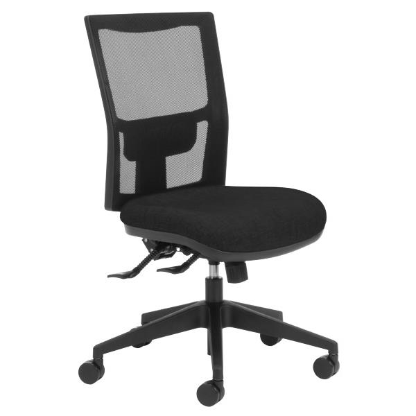 Team Air Task Chair 3 Lever Mesh Back Nylon Base Black OfficeMax NZ