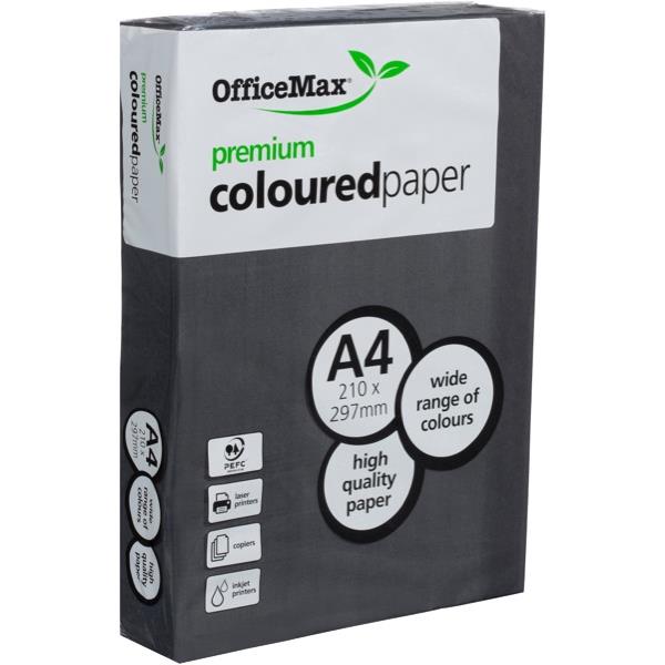 OfficeMax A4 160gsm Beady Black Premium Colour Copy Paper, Pack of 250
