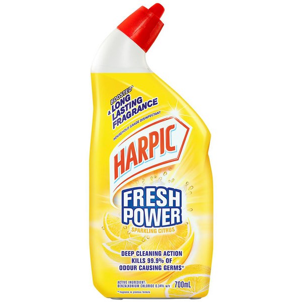 Harpic Fresh Power Toilet Cleaner Sparkling Citrus 700ml OfficeMax NZ