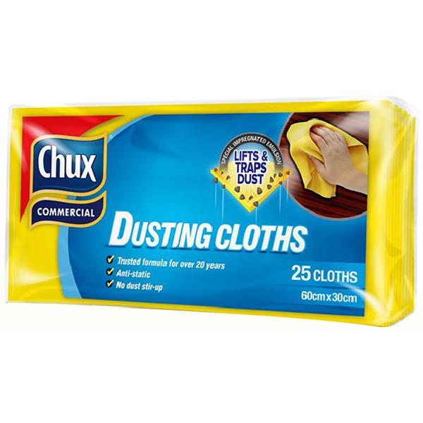 Chux Dusting Cloth 600x300mm, Pack of 25 OfficeMax NZ