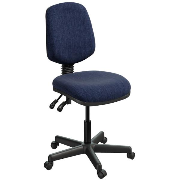 Studio Task Chair High Back 3 Lever Keylargo Fabric/Navy OfficeMax NZ