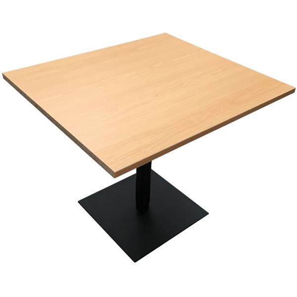 City Height Adjustable Meeting Table Square 900mm Square Base Tawa