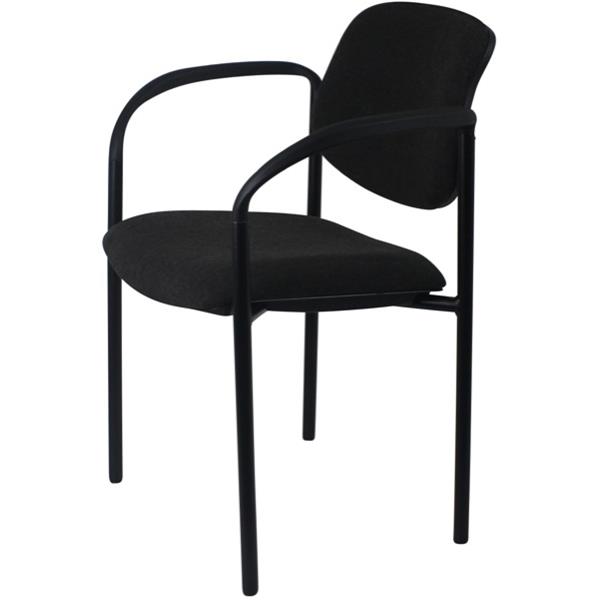 Nomad Visitor Chair With Arms Ranger Fabric/Grey/Black OfficeMax NZ