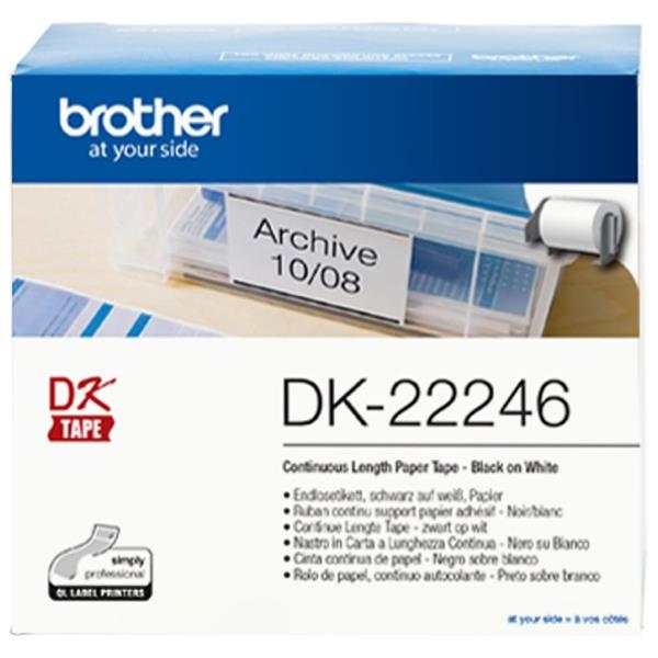 Brother DK22246 Continuous Paper Label 103mmx30.48m OfficeMax NZ