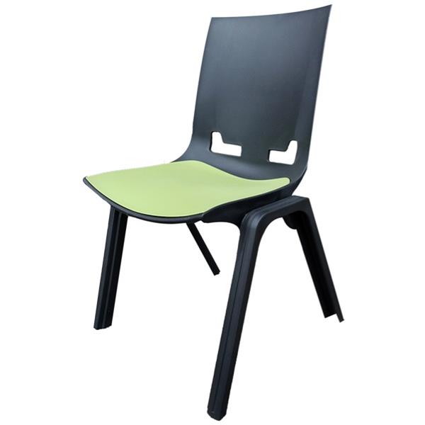 Hitch Stacker Chair Black/Olive OfficeMax NZ