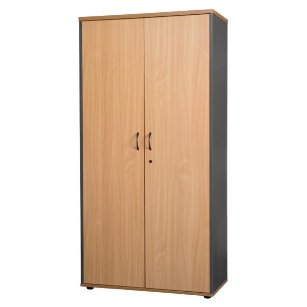 Firstline Cupboard 1800mm Beech/Ironstone OfficeMax NZ