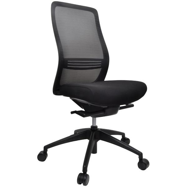 Konfurb Luna Task Chair Mesh Back With Lumbar Black OfficeMax NZ