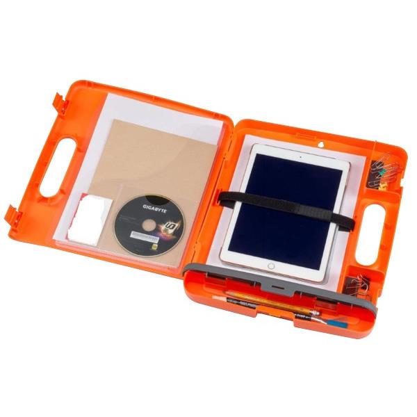 Office Supply Co. Storage Organiser Clipboard Hi Vis Trim A4 Orange