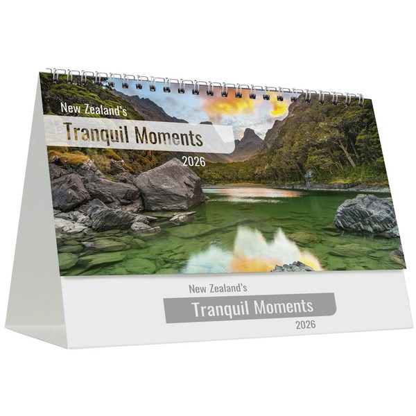Easy2C Desk Calendar Month To View NZ Tranquil Moments 2024 OfficeMax NZ