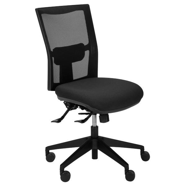 Team Air Task Chair 3 Lever Mesh Back Seat Slide Black OfficeMax NZ