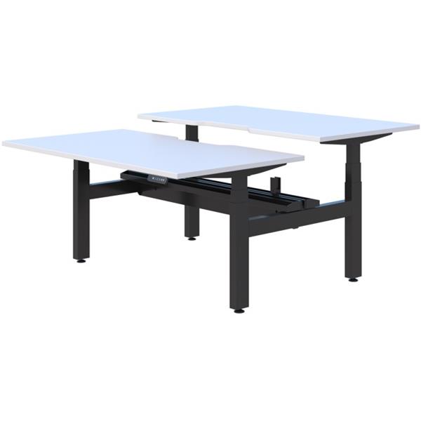 Summit II Plus Electric 2 Pod Height Adjustable Desk 1800mm Snowdrift