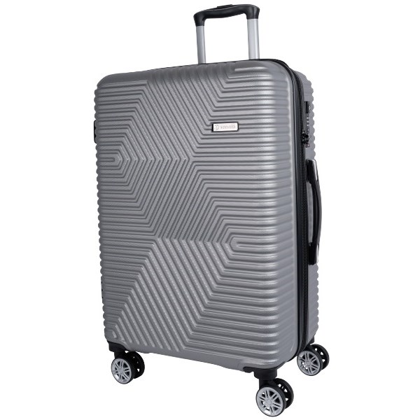Voyager Wanaka Trolley Suitcase 60cm Grey OfficeMax NZ