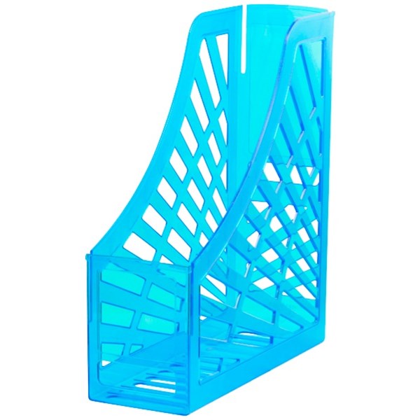 Italplast Magazine Holder Neon Blue OfficeMax NZ