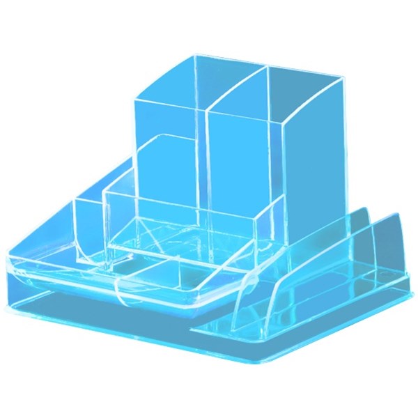 Italplast Desk Organiser Neon Blue OfficeMax NZ