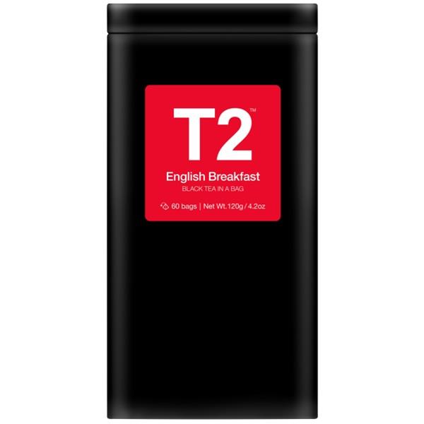 T2 English Breakfast Tea Bags, Tin of 60 OfficeMax NZ