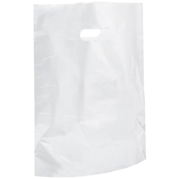 Polythene Carry Bags Medium 370x100x425mm White, Pack of 50 OfficeMax NZ