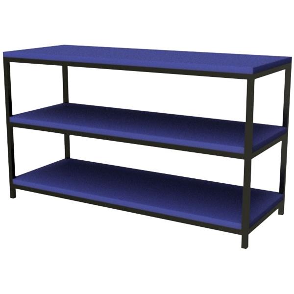 Zealand Bag Rack Shelving Unit Blue 1500x400x800mm OfficeMax NZ