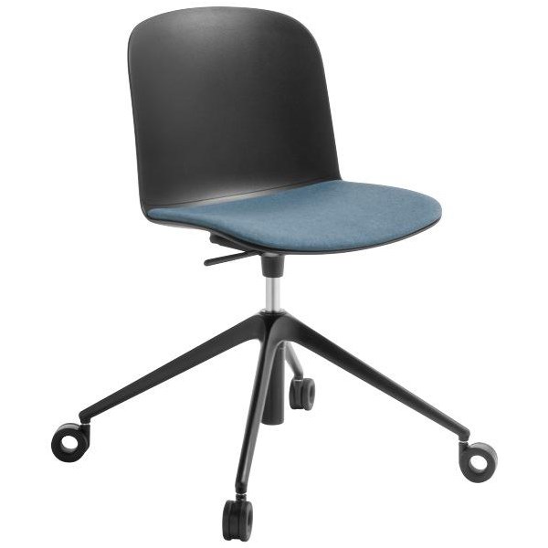 Adapt Swivel Visitor Chair 4 Star Black/Momentum Drive OfficeMax NZ
