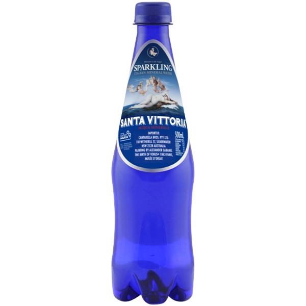Santa Vittoria Sparkling Mineral Water 500ml, Carton of 12 OfficeMax NZ