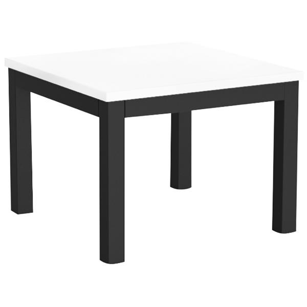 Cubit Coffee Table 600mm White/Black OfficeMax NZ