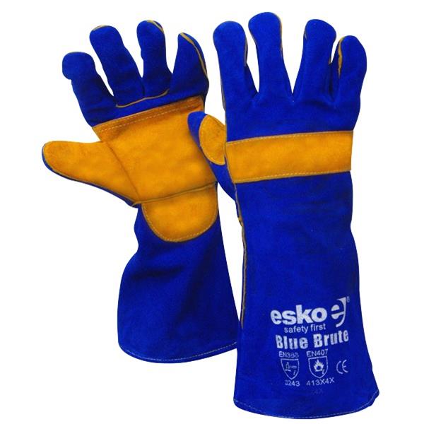 Esko BB160 Welders Gloves Gold Kevlar 406mm Blue OfficeMax NZ