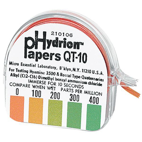 Testing Strips QT10 Quat Test Paper 0400PPM OfficeMax NZ