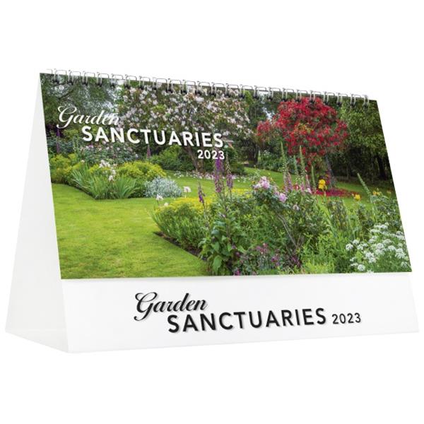 Easy2C Desk Calendar Month To View Garden Sanctuary 2023 OfficeMax NZ