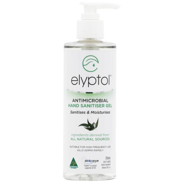 Elyptol Hand Sanitiser Antimicrobial Gel 250ml OfficeMax NZ