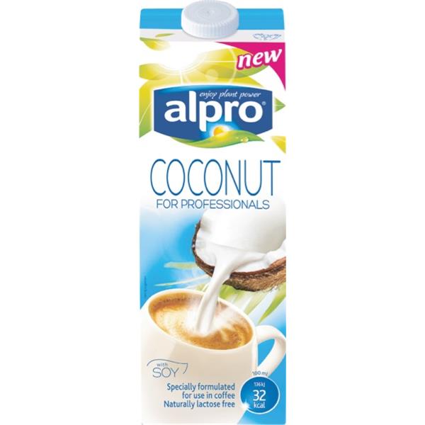 Alpro Longlife Coconut Soya Milk For Professionals 1L OfficeMax NZ
